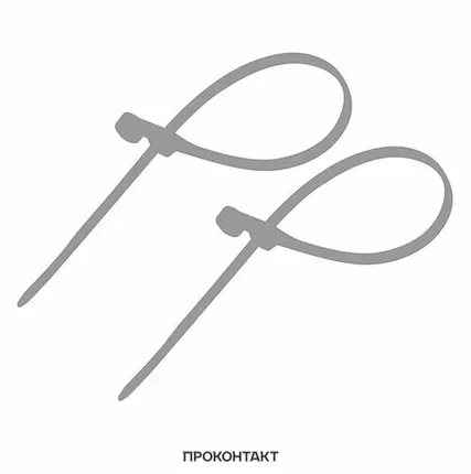 Фото №0 Хомут под винт nylon 3.6х150мм серая (100шт)