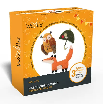Фото №0 "Woolla" WB-0175 "Осенние" набор для валяния .
