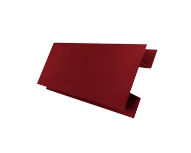 фото Планка H-образная Экобрус Grand Line 0,45 PE с пленкой RAL 3003 рубиново-красный