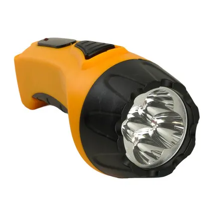 Фото №0 Фонарь аккумуляторный, 4 LED DC (свинцово-кислотная батарея), желтый, TH2293 (TH93A)