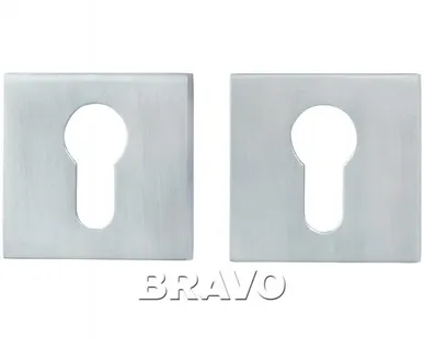 фото Накладка цилиндровая {product_title} на квадратной розетке {product_color}{