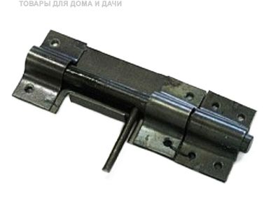 фото Задвижка дверная 130 мм D-14 вороненная