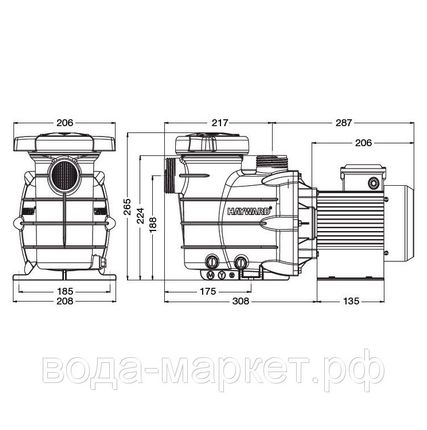 Фото №2 Насос Hayward Powerline 81006 (1,0 НР)