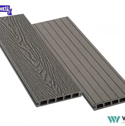Фото №0 Террасная доска из ДПК Woodvex "Expert Antique" цвет: Серый, 150x25 мм (цена м2)