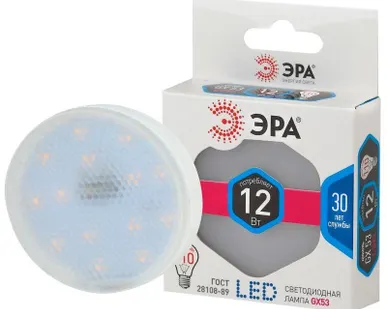 фото Лампа светодиодная GX-12W-840-GX53 960лм ЭРА Б0020597