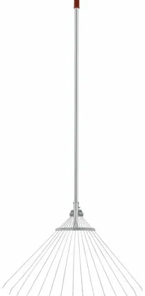 Фото №0 Грабли веерные регулируемые телескопические, 15 зубьев, 180-650 мм, длина 1245-1600 мм