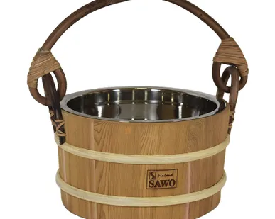 фото Ведро для бани Sawo 341-МD (кедр, 3 л, со вставкой из нержавейки)