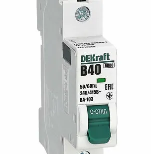 фото DEKraft Авт. выкл. 1Р 40А х-ка B ВА-103 6кА нов.