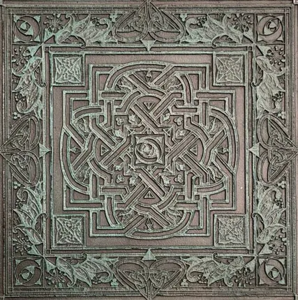 Фото №0 Чугунная плитка "Лабиринт"