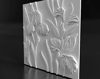 фото 3D панель "AZALEAS" 500х500мм