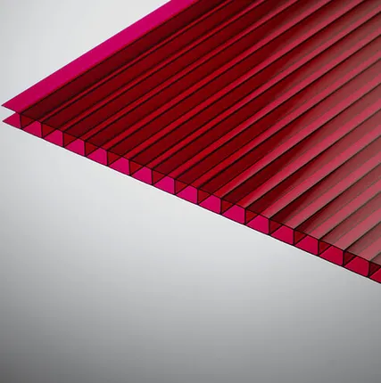 Фото №0 Сотовый поликарбонат, гранат, 8 мм