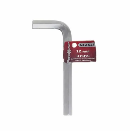 Фото №0 Ключ шестигранный, имбусовый, хромированый, 12 мм, 43-2-022 Ремоколор