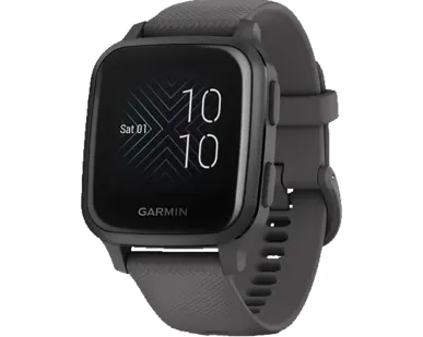 фото Часы Garmin Venu Sq серый с алюминиевым безелем и с силиконовым ремешком