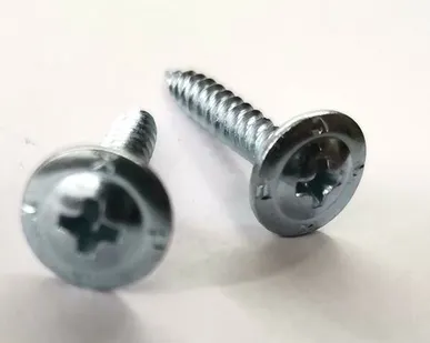 фото Саморез прессшайба остриё (белый цинк) 4,2x25