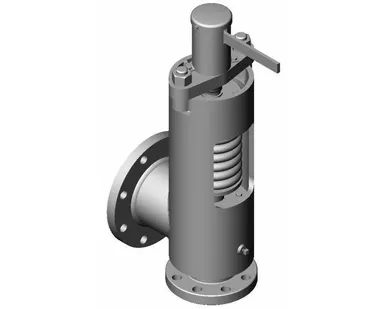 фото Клапан предохранительный пружинный с демпфером угловой Т-32мс