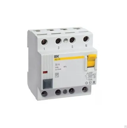 Фото №0 Выключатель дифференциального тока (УЗО) 4п 100А 30мА ВД1-63 АС IEK