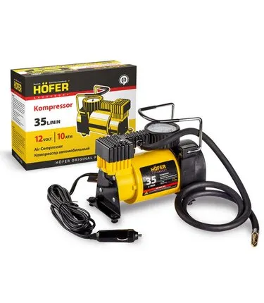 Фото №0 Автомобильный компрессор Hofer HF 909 301 35 л/мин 10 атм