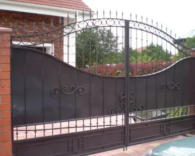 фото Ворота и калитки из нержавеющей стали