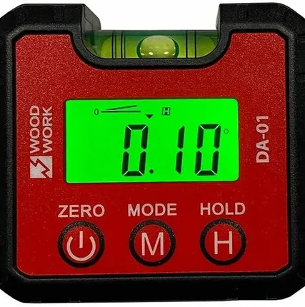 Фото №0 Уклономер цифровой магнитный с уровнем (без батареек) DA-01 Woodwork