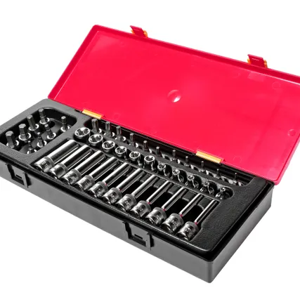 Фото №0 Набор головок торцевых 3/8&quot; TORX,HEX 41 предмет в кейсе JTC