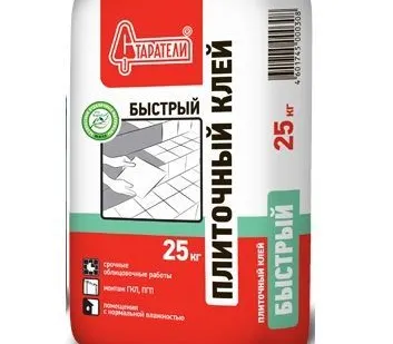 фото Клей плиточный Старатели Быстрый 25 кг