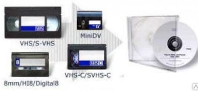 фото Перезапись видеокассет на DVD диски или другой носитель.