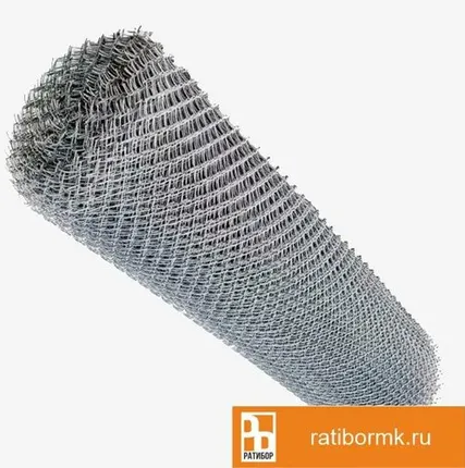 Фото №0 Сетка Рабица оцинкованная 25х25х1,4 мм в рулоне 1,5х10 м