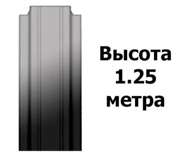 фото Штакетник Оцинкованный (Узкий) 1.25 м.