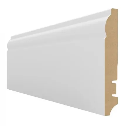 Фото №0 Плинтус МДФ белый Hannaholz 100 мм 100305