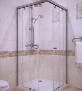 фото Душевое ограждение прямоугольное раздвижное SLIDE RECTAN GK-864 95x100см