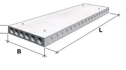 Фото №0 Плита перекрытия ПК48.10-8АтVта (размер (мм) - 4780х990х220)