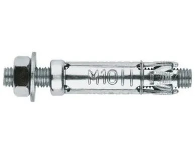 фото анкер-гильза оцинкованная со шпилькой ПАРТНЕР AC-ES M10x60/8 D16 2шт