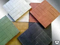 Фото №0 Плитка тротуарная полимер-песчаная 330*330*30мм цветная