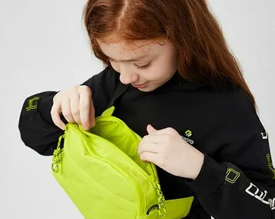 фото Сумка для девочек:Неоновый жёлтый:б/р