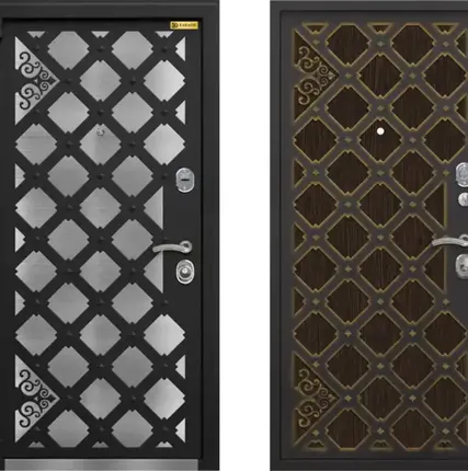 Фото №0 Стальная дверь в дом &quot;Сундук&quot;