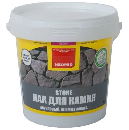Фото №0 ﻿ЛАК ДЛЯ КАМНЯ NEOMID STONE NEOMID (НЕОМИД) 1 л