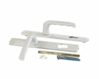 фото Гарнитур нажимной HOPPE London со сплошной накладкой (30 мм ширина профиля 57-62 мм), белый