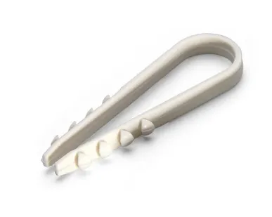 фото Дюбель-хомут ДХ 5-10 для круглого кабеля нейлон бел. (уп.100шт) Fortisflex 56866