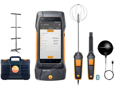 фото Комплект Testo 400 для оценки качества воздуха и уровня комфорта в помещении со стойкой