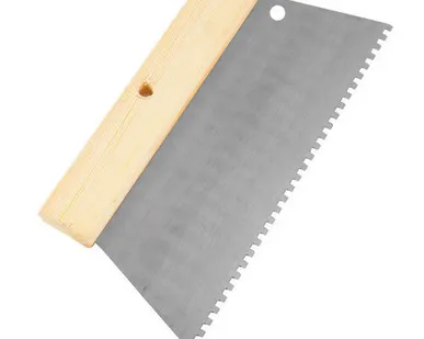 фото Шпатель малярный трапеция зубчатый 6х6мм