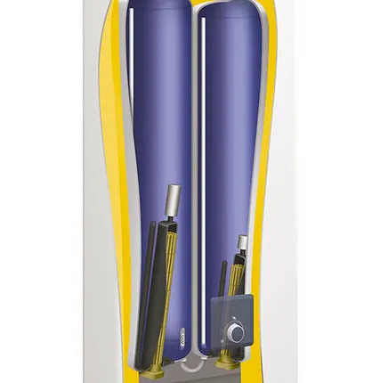 Фото №2 Водонагреватель плоский электрический ATLANTIC VERTIGO 80 (65 л) STEATITE ESSETIAL, 2 бака, 2 сухих ТЭНа