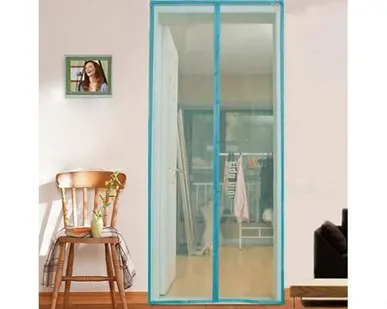 фото Противомоскитная сетка Magic Mesh оригинал Синяя Облака магнитная 210х10