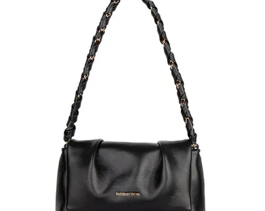 фото Черная сумка с драпировкой Новара TJ COLLECTION YJ 5151025 BLK