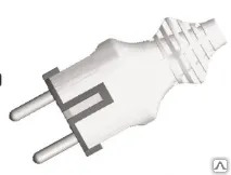 фото Вилка ЭРА IP44 каучук c/з 16A черная 10/100/4200