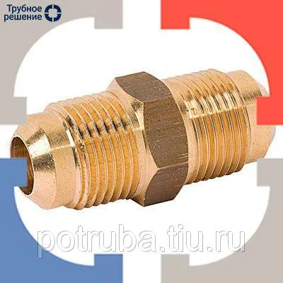 Фото №0 Штуцер медный ввертной с цапковым концом под трубную резьбу