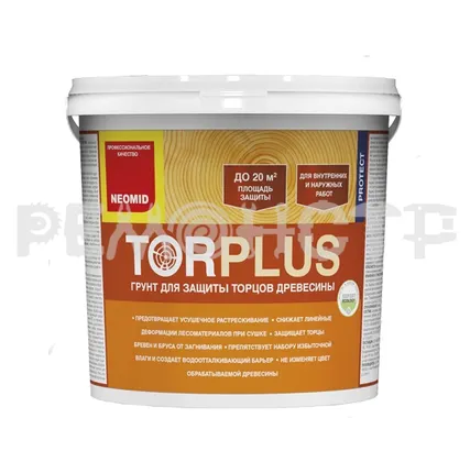 Фото №0 Защита торцов древесины tor plus Neomid
