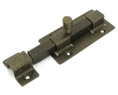 фото Засов Киров Секрет ЗД-06 антик бронза квадратный / 2 841