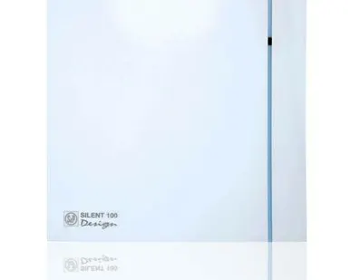 фото Осевой накладной вентилятор SILENT 100 CHZ Design белый с датчиком влажности Soler&Palau