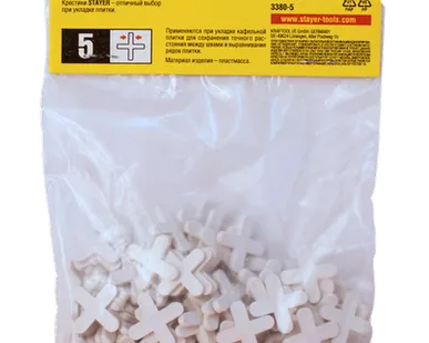 фото Крестики STAYER для кафеля 5 мм 100шт (20) 3380-5