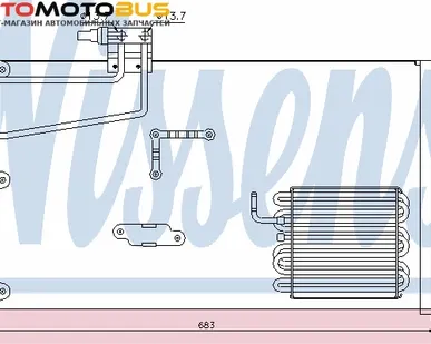 фото Конденсатор, кондиционер NISSENS 94545 Конденсер MB W203 CDI 200 270 00